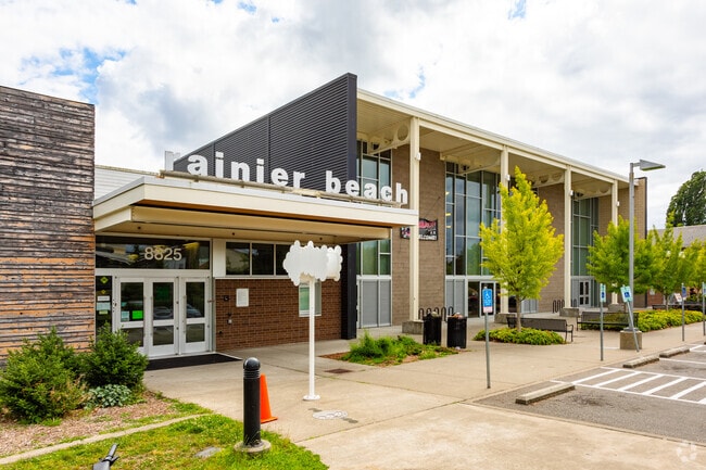 Rainier Beach Community Center sits across from Rainier Beach Playfield in Dunlap.