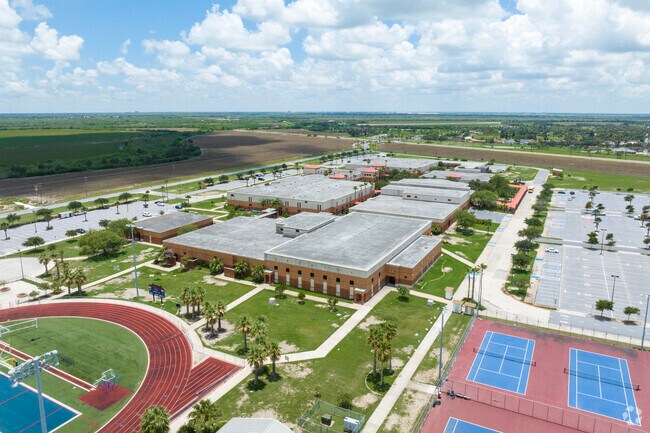 Veterans Memorial Early College High School hosts grades 9th to 12th in the Brownsville area.