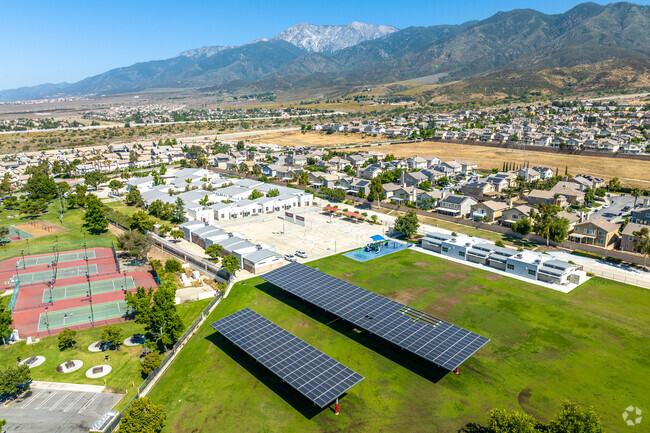 The beautiful campus of David W. Long Elementary School includes modern amenities for students.