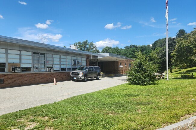 Citizens Memorial School is seen on a bright summer day in East Woonsocket.