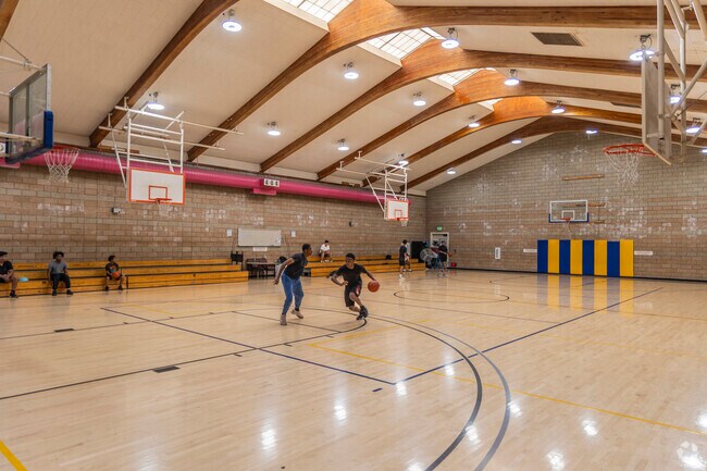 Highland's Tassafaronga Recreation Center has an indoor basketball court.