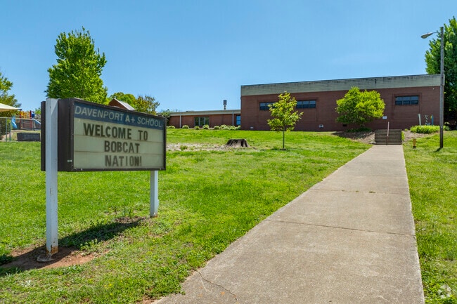 Davenport A+ School serves just under 500 students of the area.