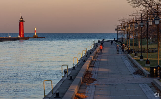 The iconic, red lighthouse will always light your way home in Kenosha.