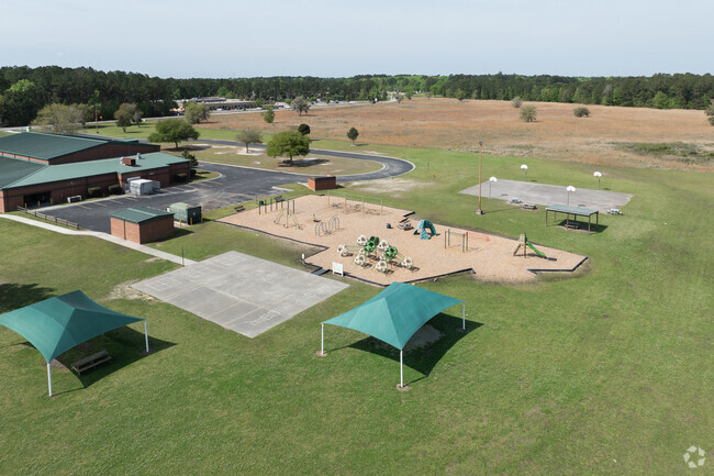 Students love the outdoor space for activities at Moncks Corner Elementary School.