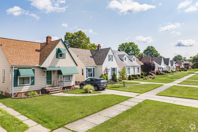 Quaint homes neatly line the streets of Parma.