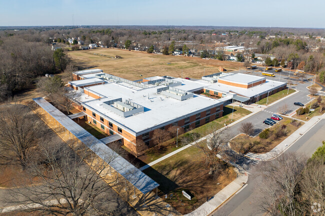 An aerial view of Providence Middle School.
