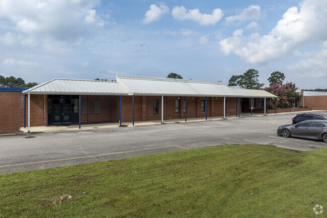 Entrance to New Hope Elementary School in New Hope Alabama.