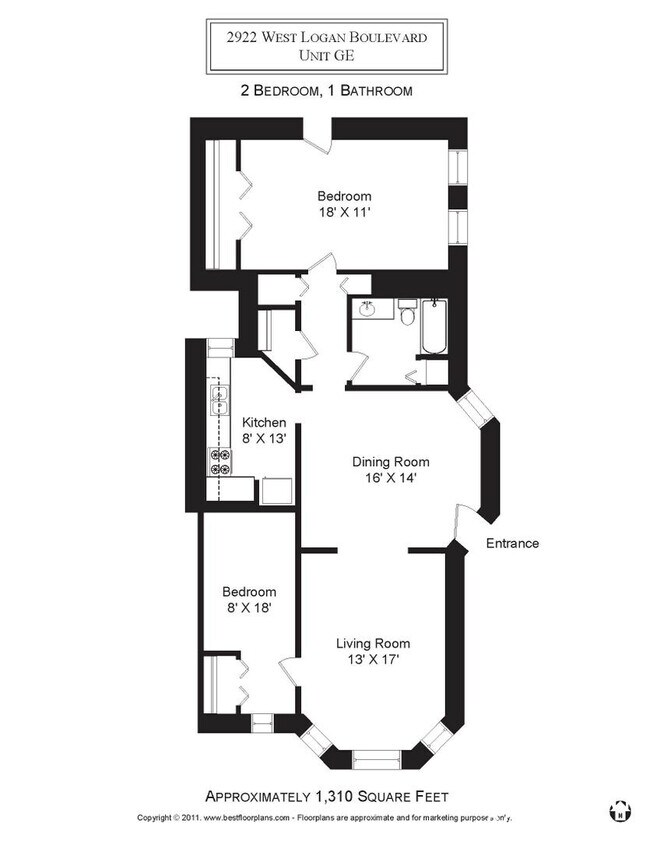 2922 W Logan Blvd unit GDN, Chicago, IL 60647 - photo 4