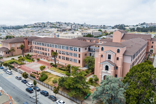 Balboa High School in San Francisco from above