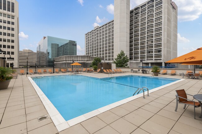 Sparkling Pool with Expansive Sundeck and Tanning Areas