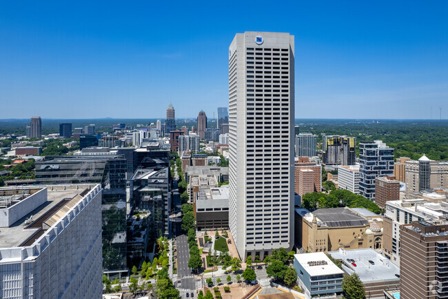 Midtown Atlanta, looking north from Ponce de Leon Ave NE.