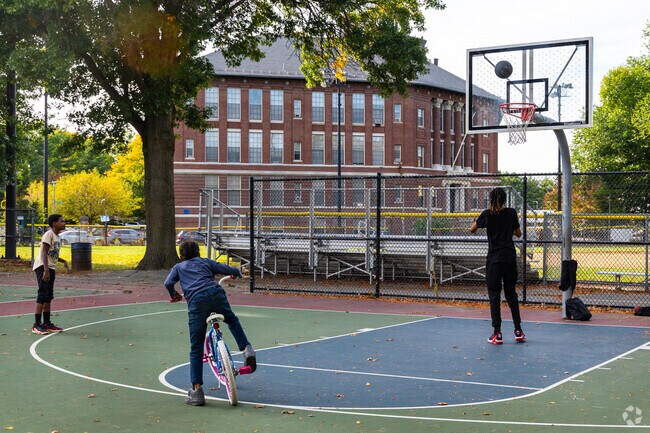 Kids in Lower Roxbury can enjoy playing games at Bynoe Park.