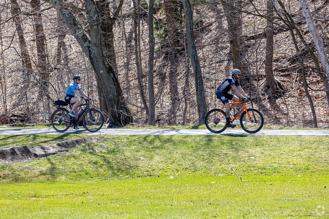 Manchester cyclists appreciate that Charter Oak Park connects them with the East Coast Greenway.