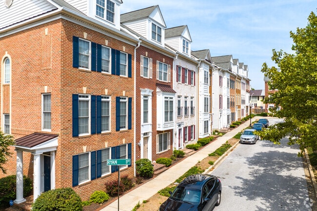 Three-storied row-homes in Pigtown gives the family a bit more room.