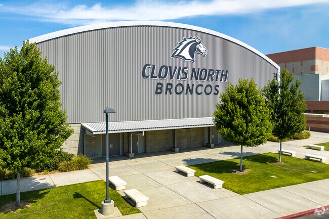 Fresno's Clovis North High School is represented by The Broncos.