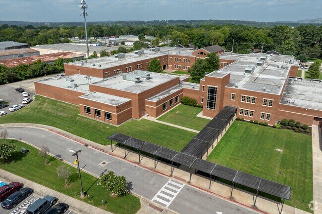 Rear of New Century Technology High School in Huntsville Alabama.