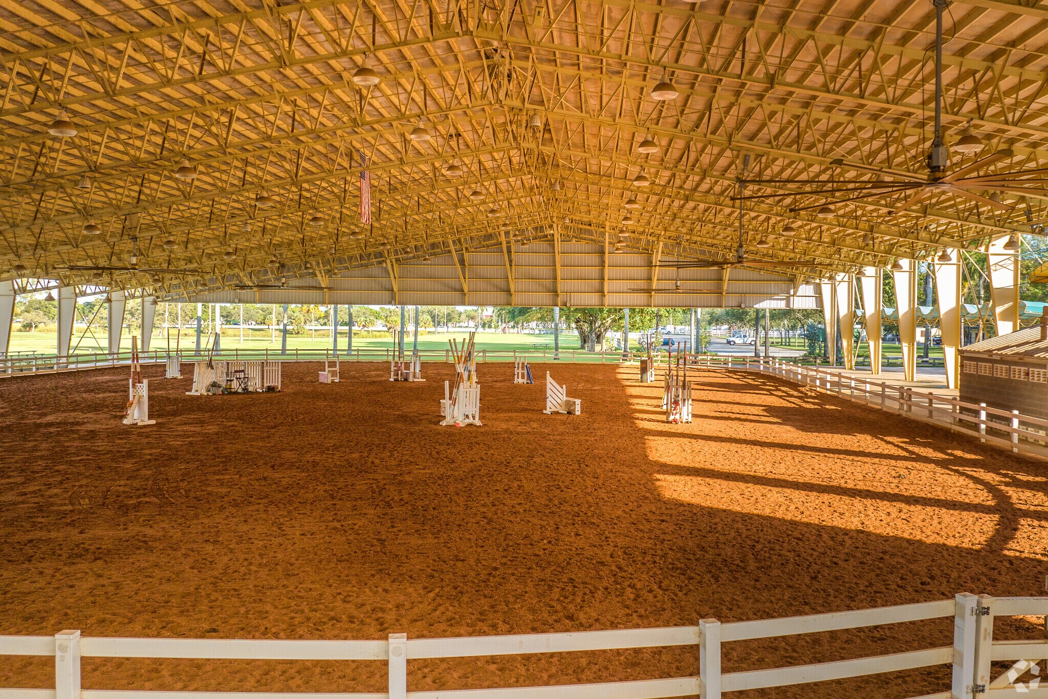 The Ronald Reagan Equestrian Field in Tropical Park is a great place to host horse shows.