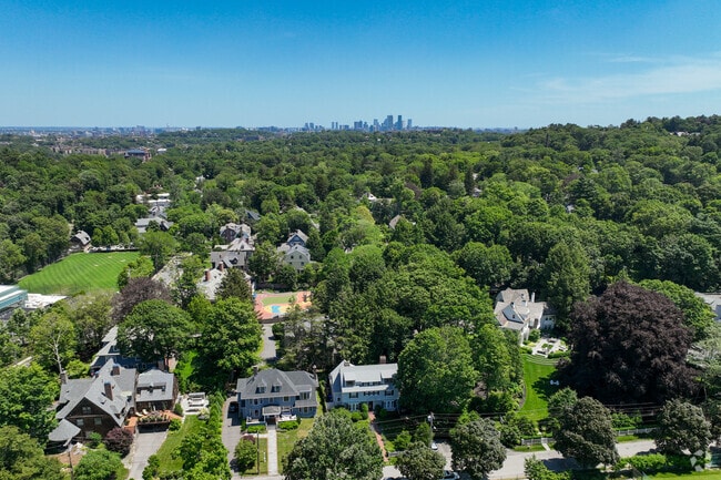 Lush vegetation surrounds the neighborhood homes of Chestnut Hill