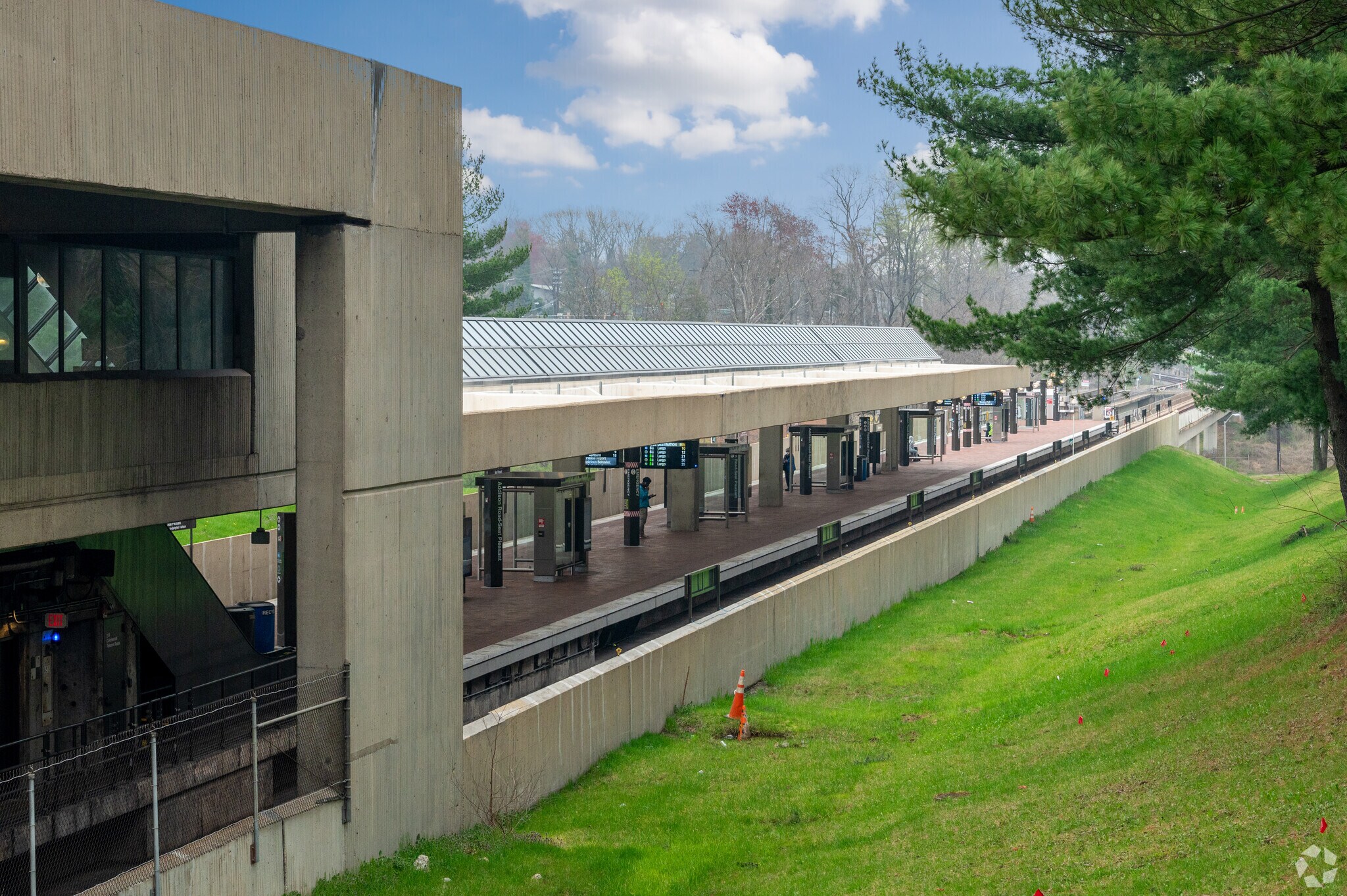 Addison Rd/Seat Pleasant Metro on the Blue Line connects to downtown DC.