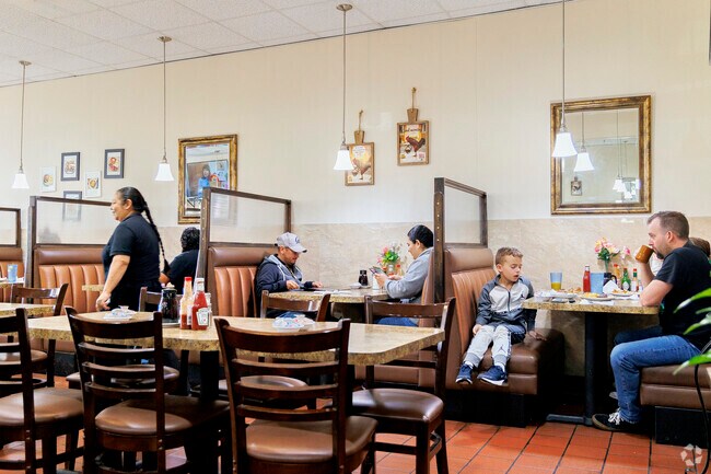 The locals eat at Bob's Coffee Shop in Ceres, Mayfield.