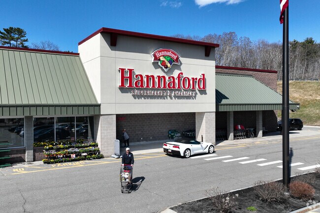 The Hannaford supermarket in Lewiston provides a convenient shopping option for Sabattus residents.