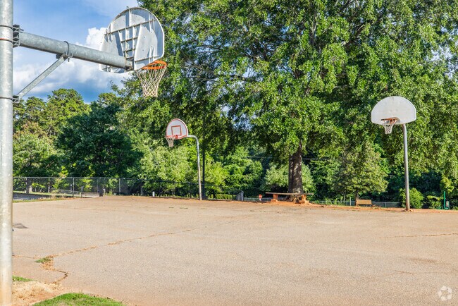 Kids at Sara Collins School in Verdae can play a game of basketball.