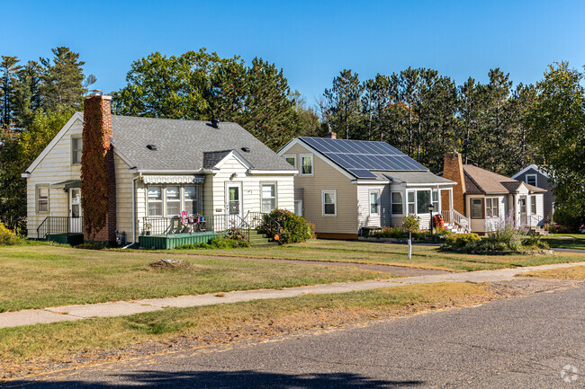 Traditional style homes line the streets of Hunters Park.