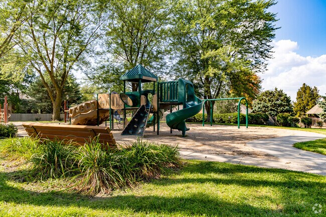 The private park in Linden Park is a calm spot for a sunny afternoon.