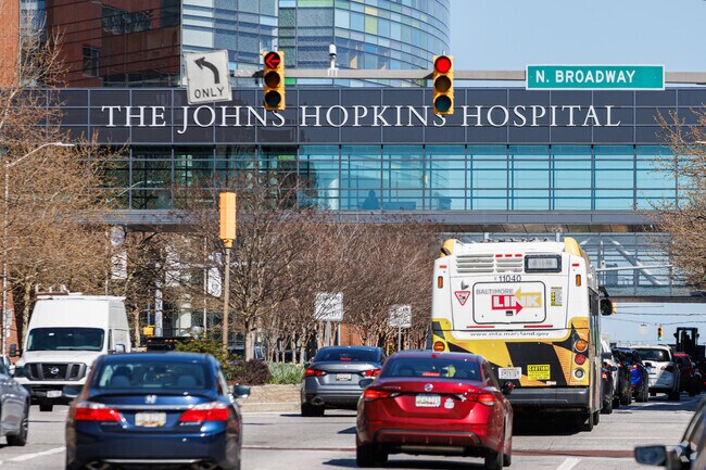 Johns Hopkins Hospital is a major employer and resource in Washington Hill.