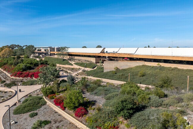 The Torrey Pines High School in Carmel Valley has beautiful landscape in San Diego, CA.