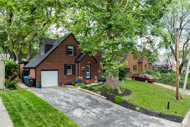 There are numerous Tudor-inspired cottages throughout Waveland Woods.