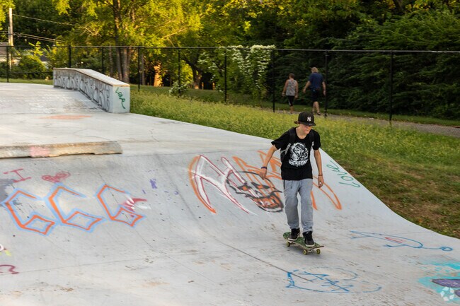 The skate park at Hill Park is perfect for honing in on your tricks.