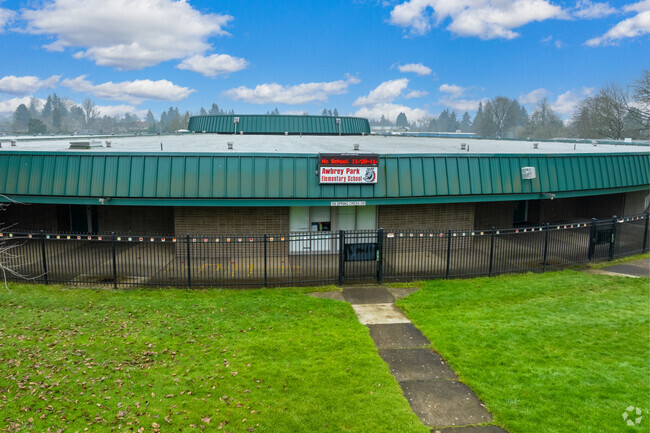 Awbrey Park Elementrary School serves grades K-5 in Eugene, Oregon.