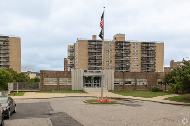 Thomas Cornell Academy is nearby downtown Yonkers and is close to public transportation.