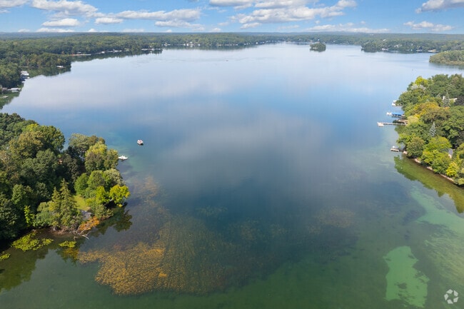 Residents enjoy boating and fishing from their private docks.