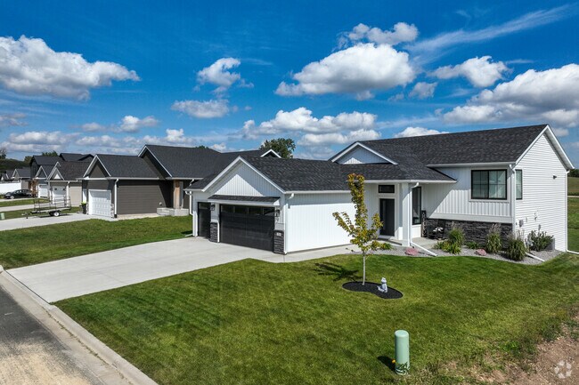 Newer split level homes are popular near the Zumbrota Golf Club.