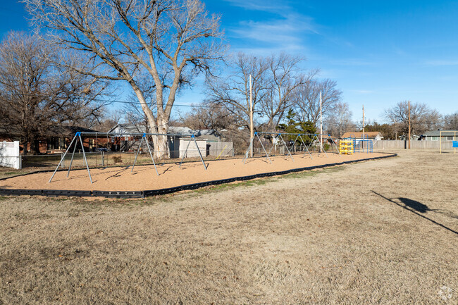 Kids can climb on the playground at Gateway Alternative Program.