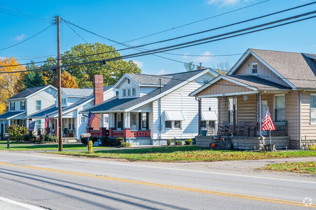 This row of homes in Ross sit right on the city's main street, Hamilton Cleves Pike Road.