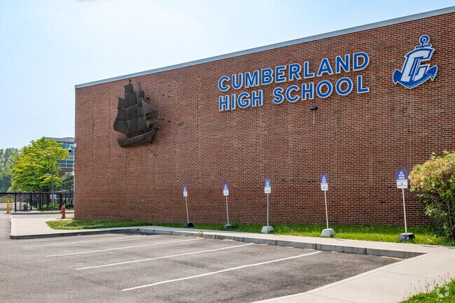 Cumberland High School in Cumberland, Rhode Island has a modern campus.