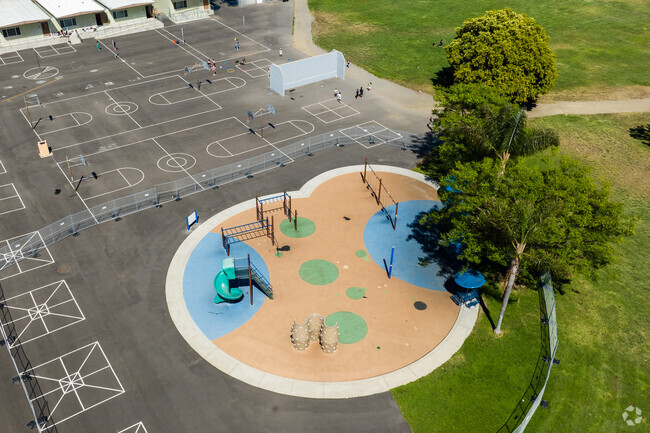 The brand new playground built at Palmquist Elementary School in Oceanside.