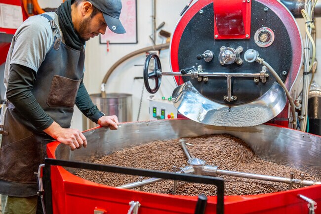 Bonjo Coffee Roasters in East Side Stamford is a cozy coffee shop known for its artisanal brews.