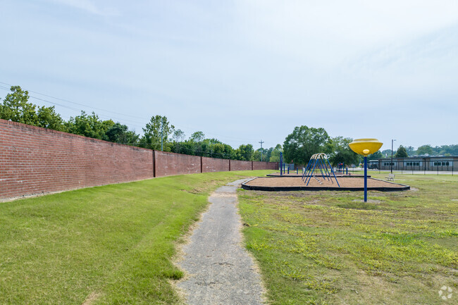Olive Branch Intermediate School has a small walking path.