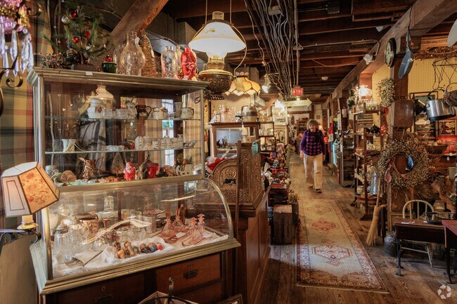 You can get lost shopping at the sprawling Lafayette Mill Antique Center.