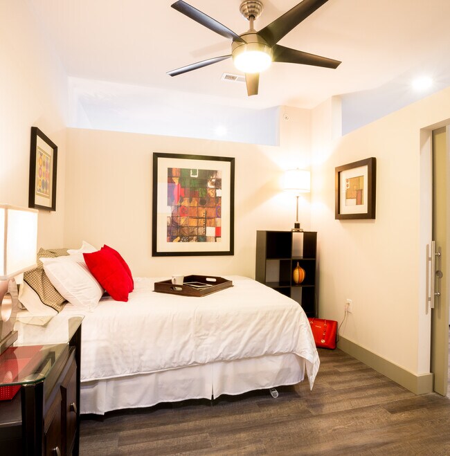 Bedroom in The Belsaw (1Br1Ba)