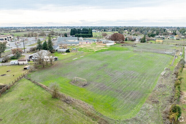 The field at Wilton Christian School is great for sports.