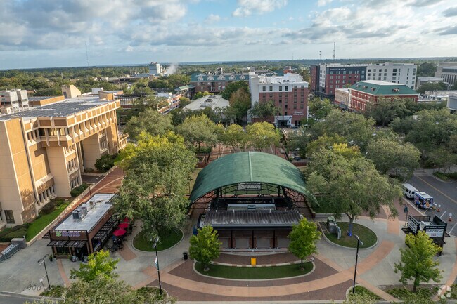 The center of downtown Gainesville, is lively, with many food and entertainment choices.