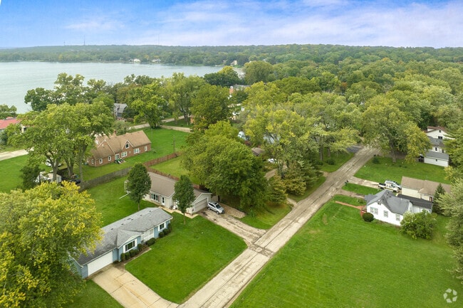 Lakeside properties allow locals to enjoy the serenity of waterfront living in McCullom Lake.