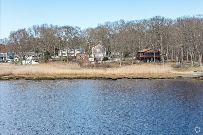 With a staggered line of homes along the Taunton River, some privacy is maintained in the Camp Merriwood/Camp Welch neighborhood.