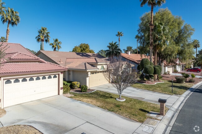 North Cheyenne has beautiful homes with well-kept front lawns.