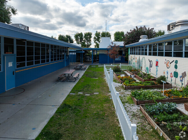 Sellers Elementary School offers students a garden to attend to .